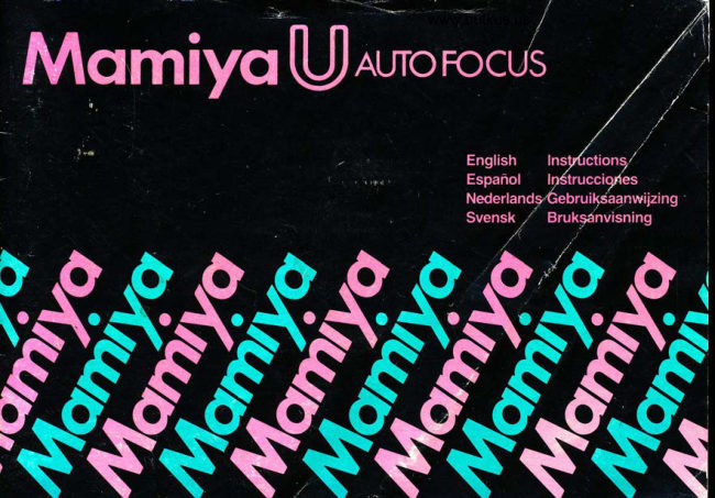 MAMIYA U AUTOFOCUS manual cover