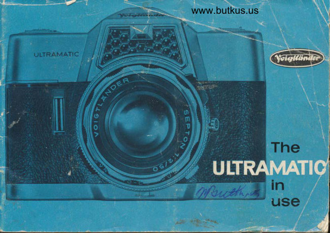 Voigtlander Ultramatic manual cover
