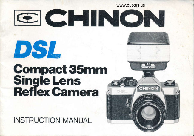 Chinon DSL manual cover