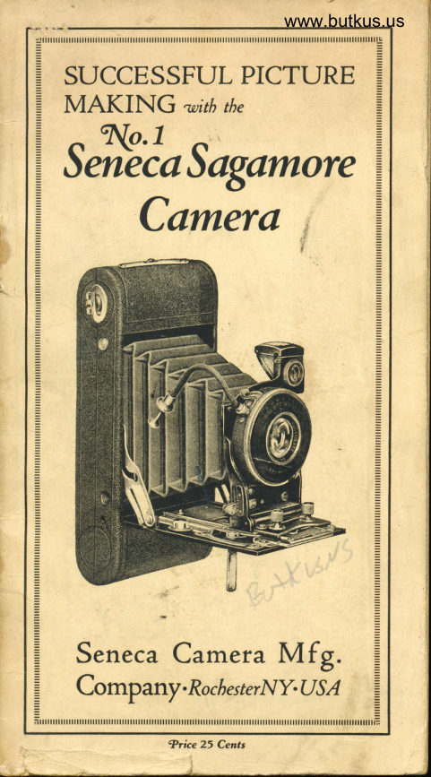 Seneca Sagamore Camera No. 1 manual cover