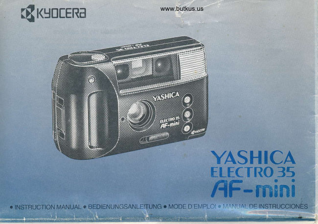 Yashica Electro 35 AF Mini manual cover
