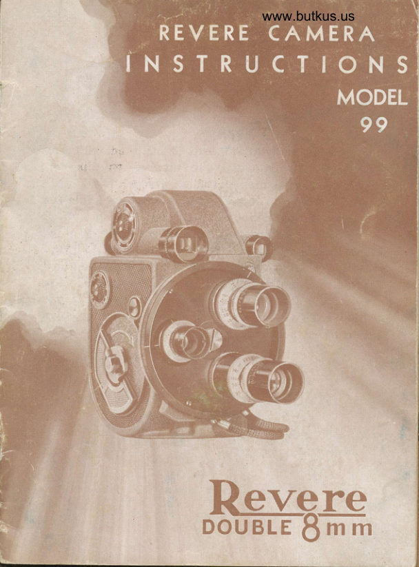Revere model 99 - double 8 manual cover
