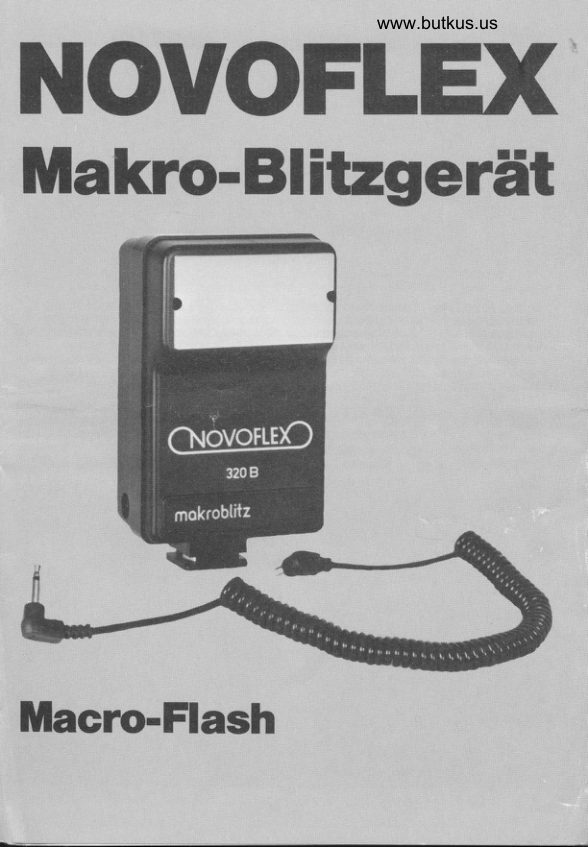 Novoflex Makro-Blitgerat manual cover