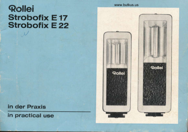 Rollei Strobofix E17 / E22 manual cover