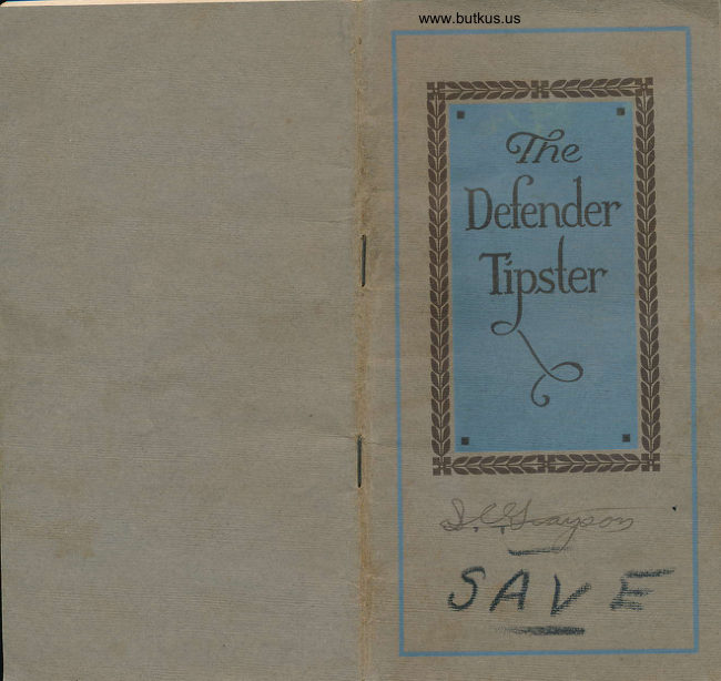 The Defender Tipster photo chemistry manual cover