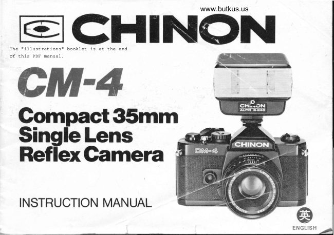 Chinon CM-4 manual cover