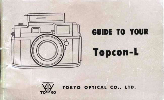 Beseler Topcon L manual cover