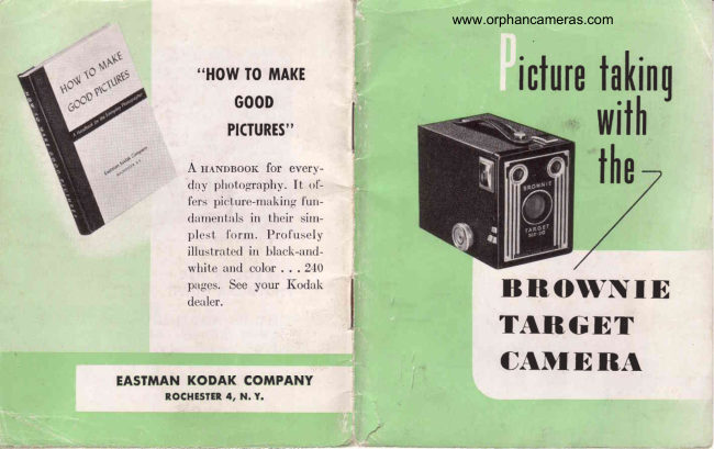 Kodak Brownie Target Camera manual cover