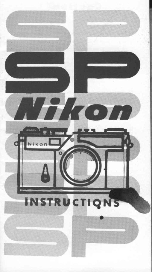 Nikon SP manual cover
