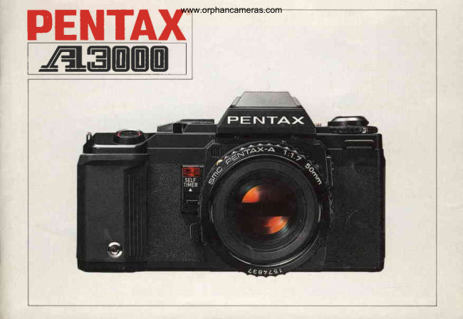 PENTAX A 3000 manual cover
