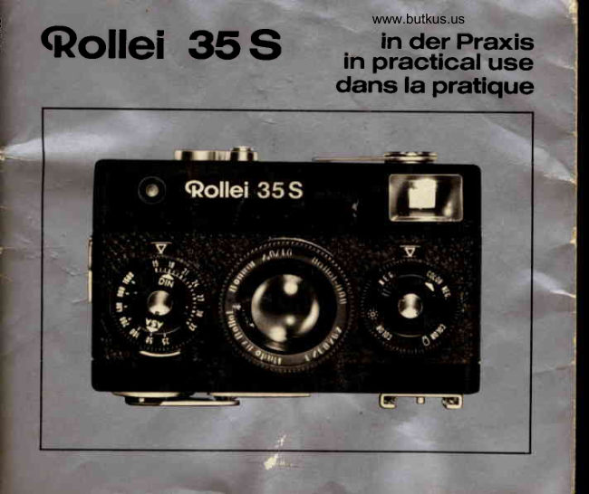 Rollei 35s manual cover