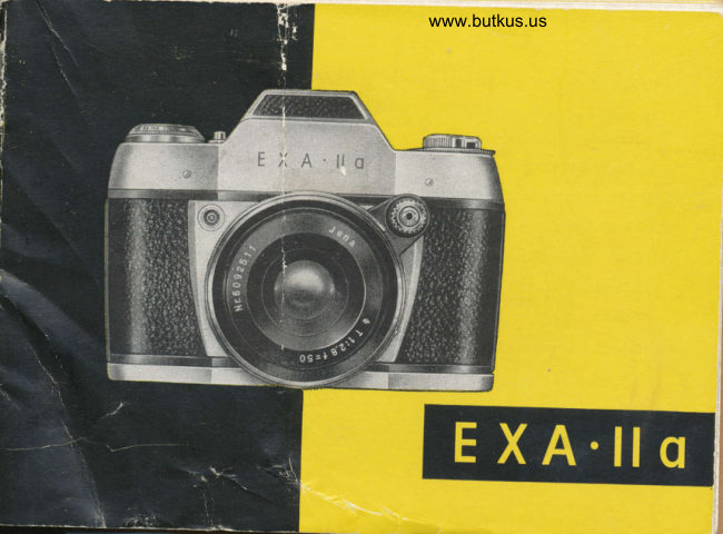 Exakta EXA IIa manual cover