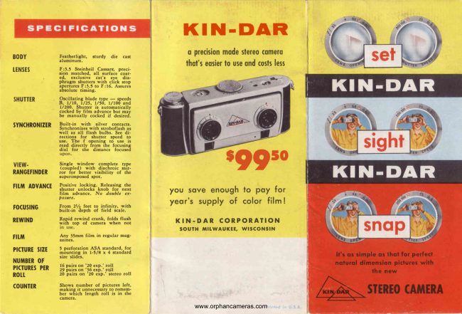 Kin-Dar Stereo manual cover