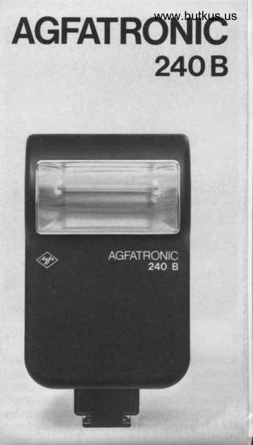 Agfa Agfatronic 240B manual cover