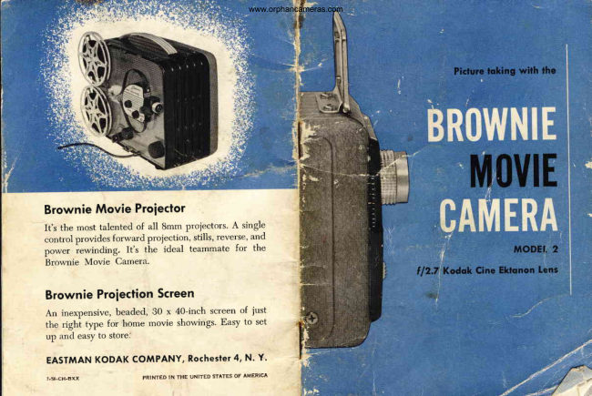 Kodak Brownie Movie Camera manual cover