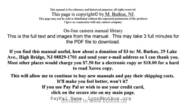 Soligor TM manual cover