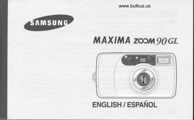Samsung Maxima Zoom 90 GL manual cover