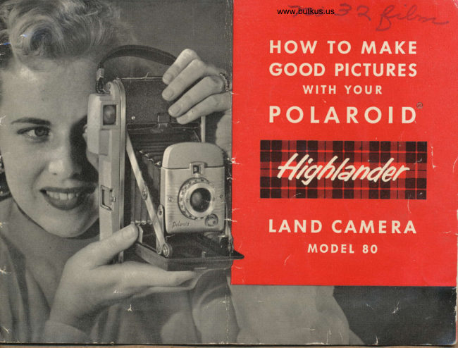 Polaroid Highlander Model 80 manual cover