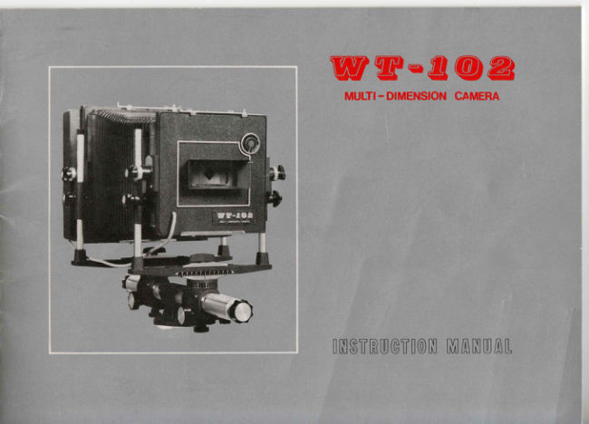 WT-102 manual cover