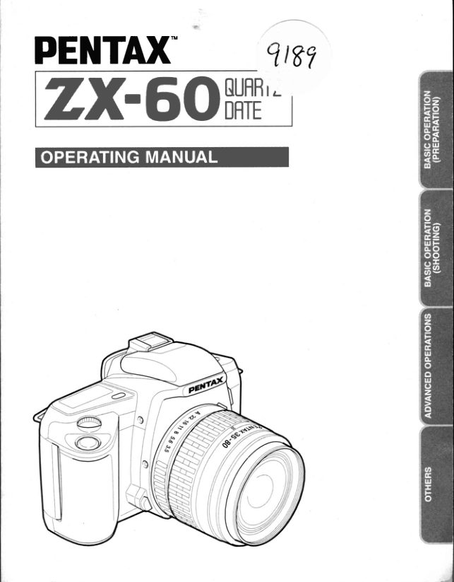Pentax ZX-60 manual cover