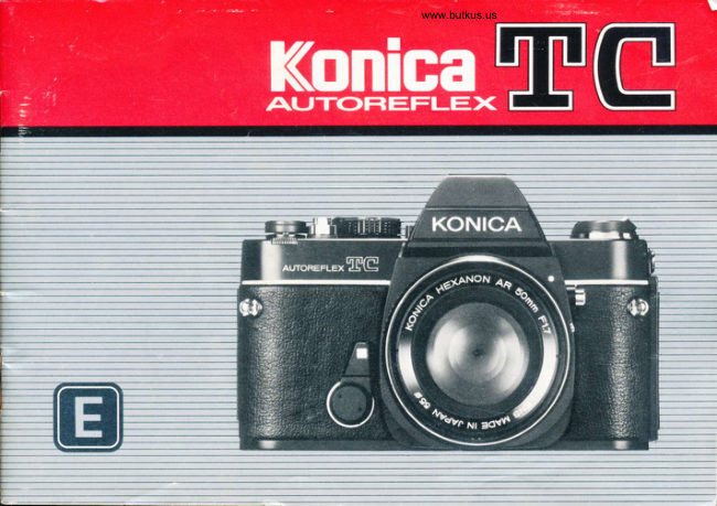 Konica Autoreflex TC manual cover