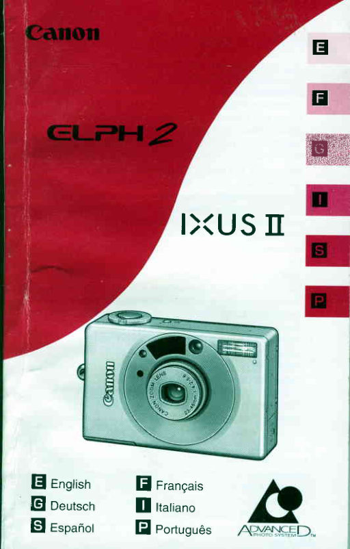 Canon ELPH manual cover