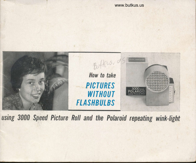 Polaroid 3000 Wink Flash manual cover