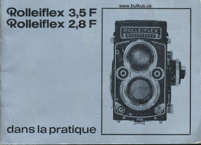 Rolleiflex 3.5 - 2.8 dans la pratique manual cover