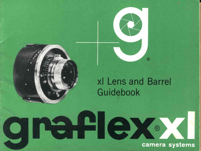 Graflex XL Lens and Barrel manual cover