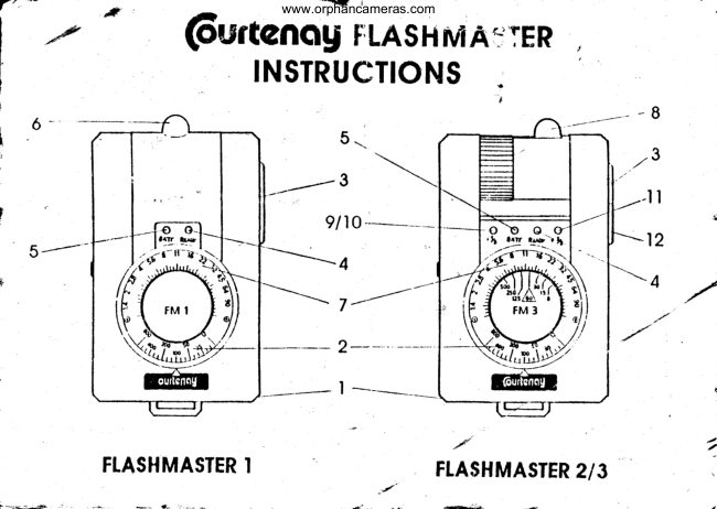 Courtenay Flashmaster manual cover