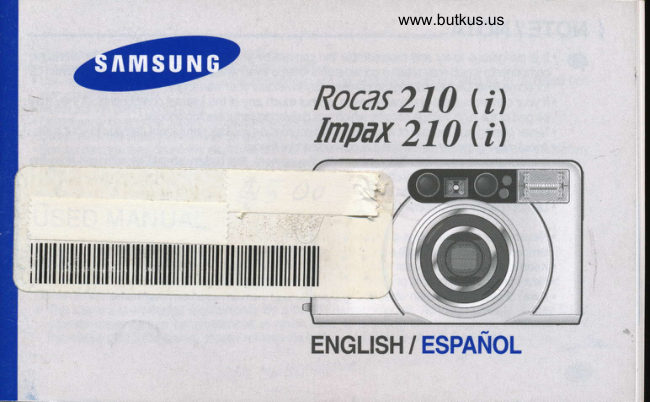 Samsung Rocas 210 manual cover