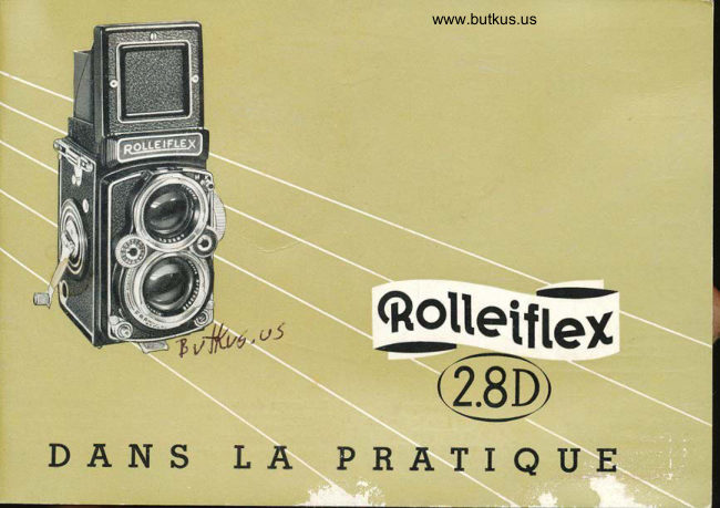 Rolleiflex 2.8D DANS LA PRATIQUE manual cover