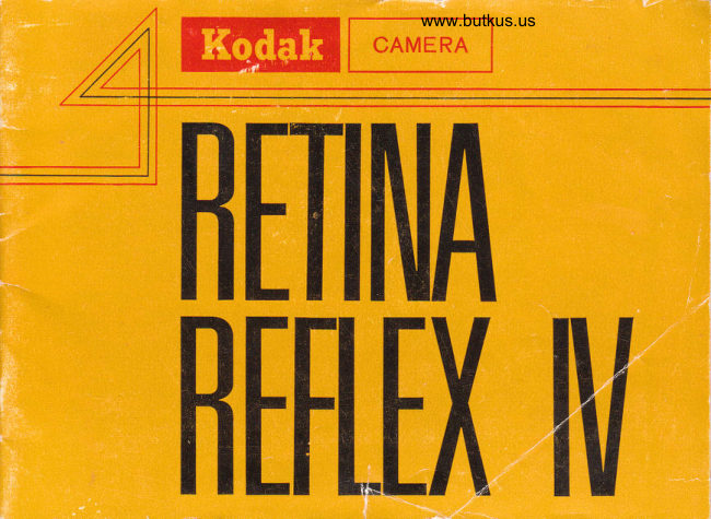 KODAK Retina Reflex IV manual cover