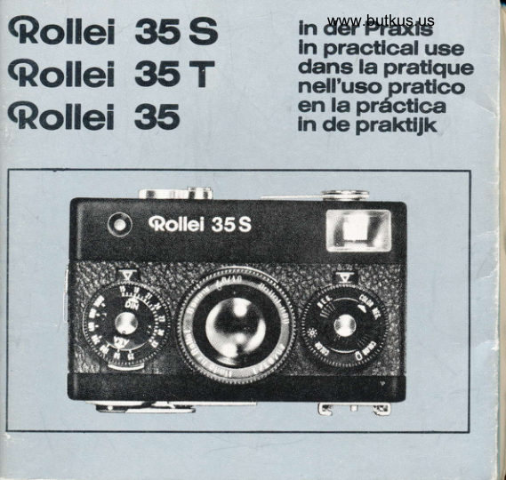 Rollei 35 - Rollei 35 T - Rollei 35 S manual cover