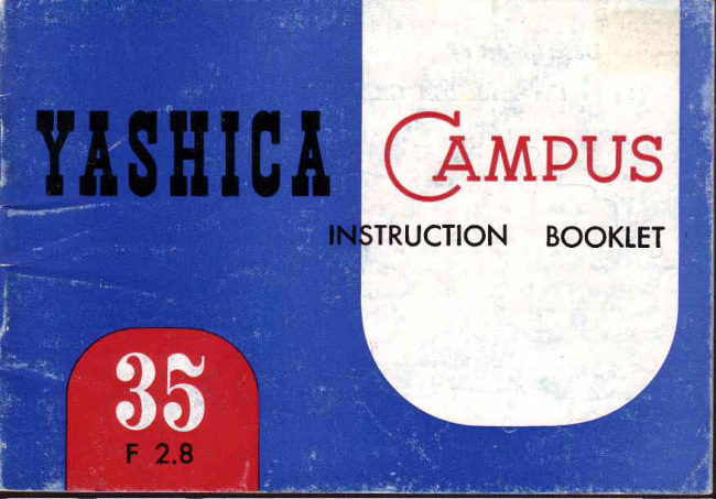 Yashica Campus manual cover