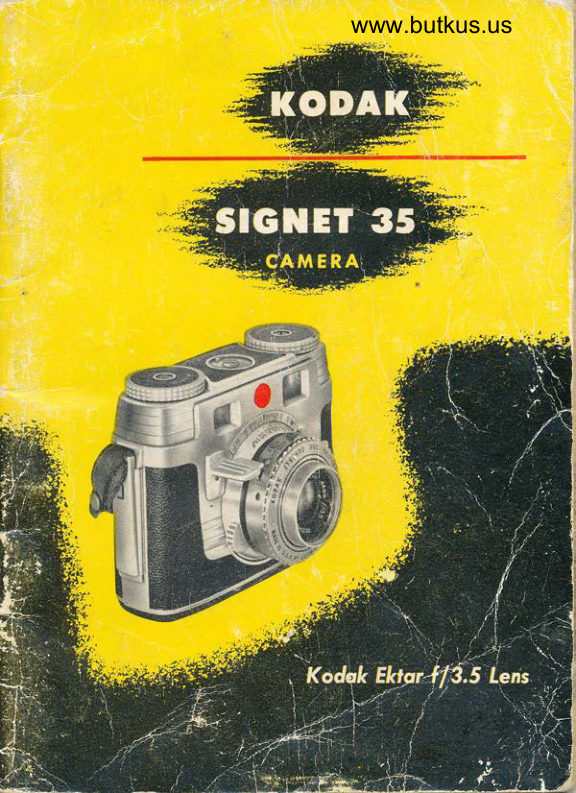 KODAK SIGNET 35 manual cover