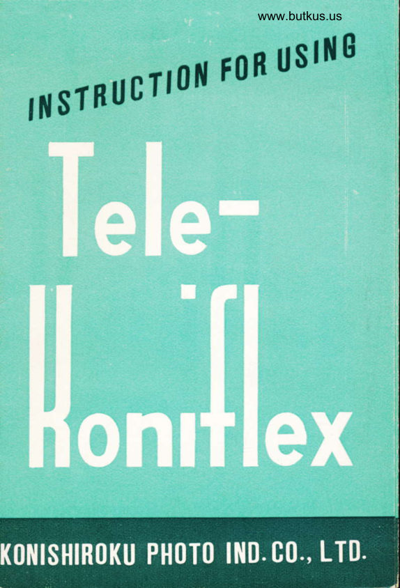 Konica Tele-Koniflex manual cover