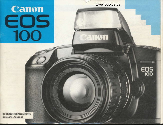 Canon EOS 100 manual cover
