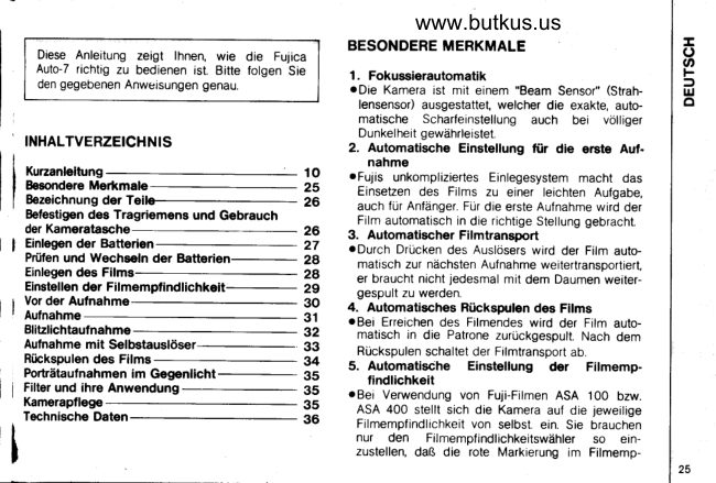 Fujica Aujto 7 manual cover