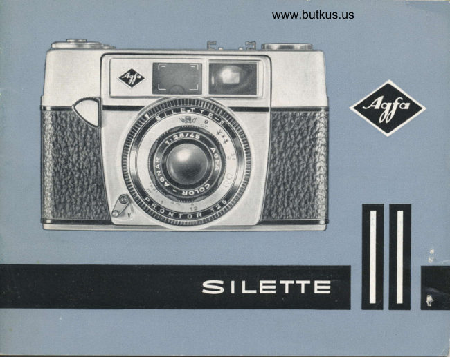 Agfa Silette II manual cover