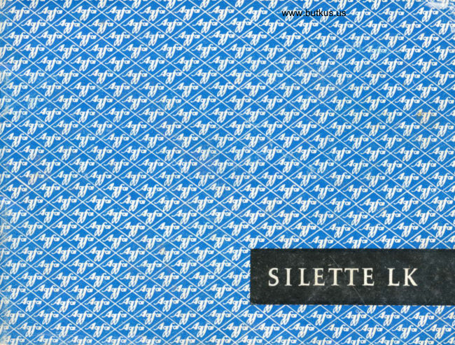 Agfa Silette LK manual cover