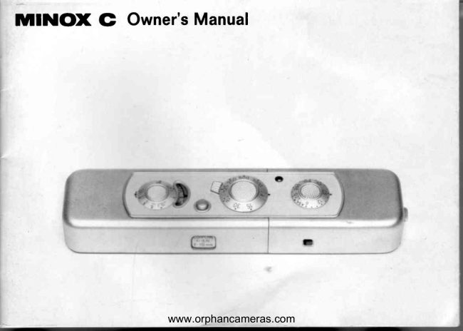 Minox C manual cover