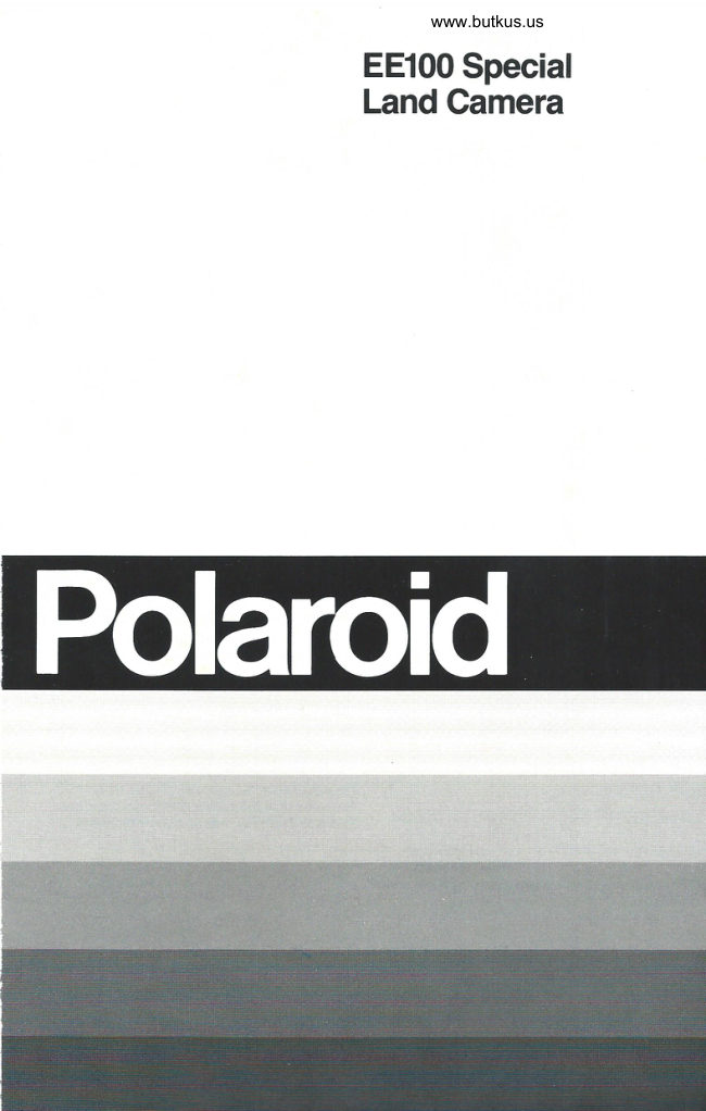 Polaroid EE100 Special manual cover