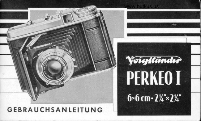 Voigtlander Perkeo I manual cover