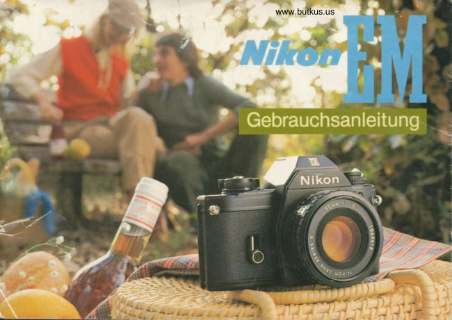 Nikon EM manual cover