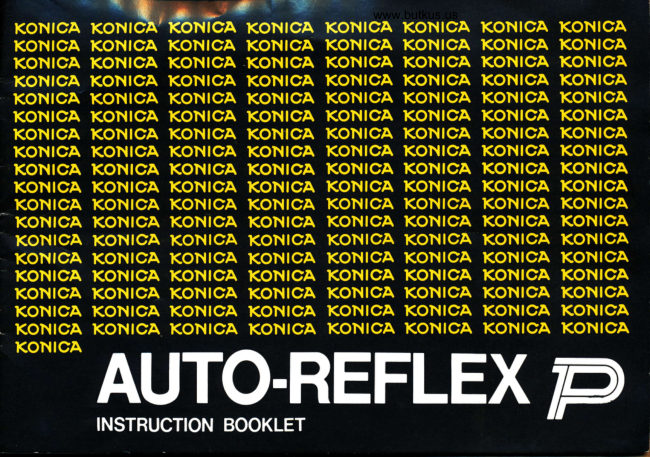 Konica Auto Reflex P manual cover