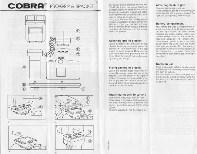 Cobra 700AF manual cover