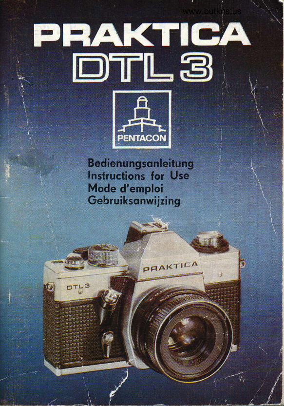 Praktica DTL3 manual cover
