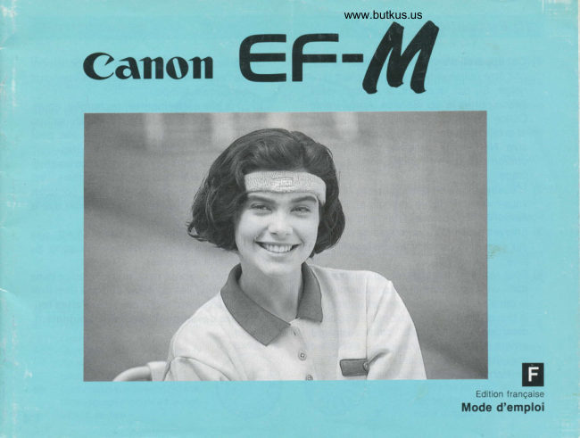 Canon EF-M manual cover