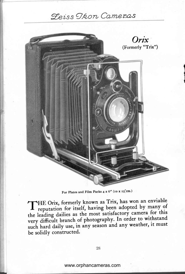 Zeiss Ikon Zess Ikon cameras booklet — part 2 manual cover